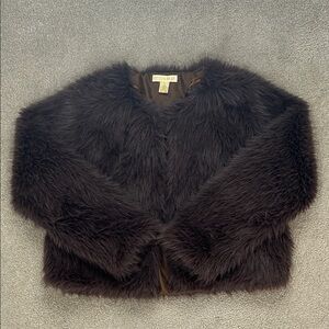 Coco & Shay Brown Faux Fur Coat